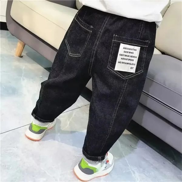 Boys Jeans Loose-fit Versatile Casual Pants Spring-autumn Childrens Wear Mid To Boys Clothing 250115