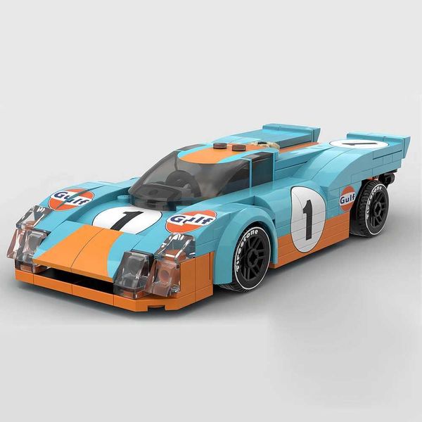 MOC Speed Champion 1970 Le Mans 24 Hours Endurance Race Racing Ci Car Model Building Blocks Childrens Toys New Year Gift Z250206