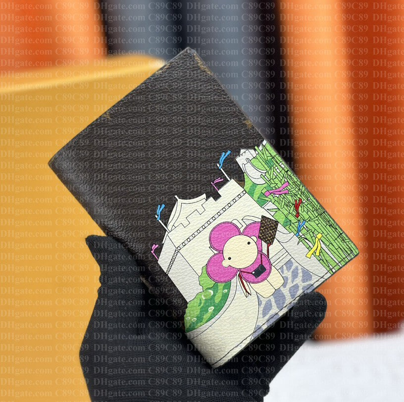 Designer Passport Holders multi-function credit card holder Ladies wallet passport holder male and female ID card protective case with box