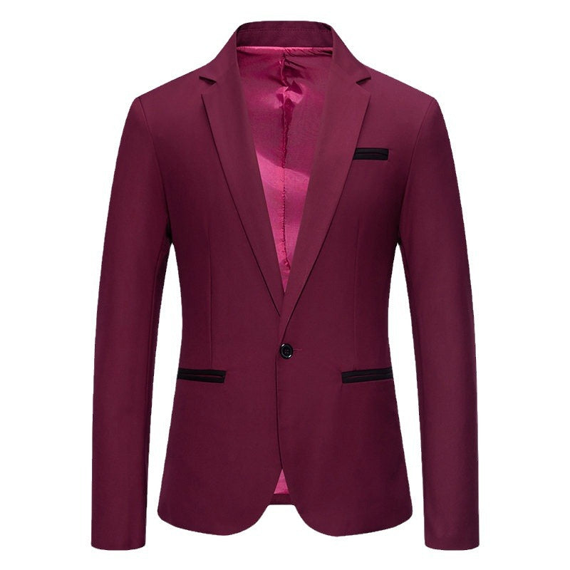 K756 Men&#039;s Slim Fit Business Casual Wedding Suit - Three Piece Professional Groomsmen Attire