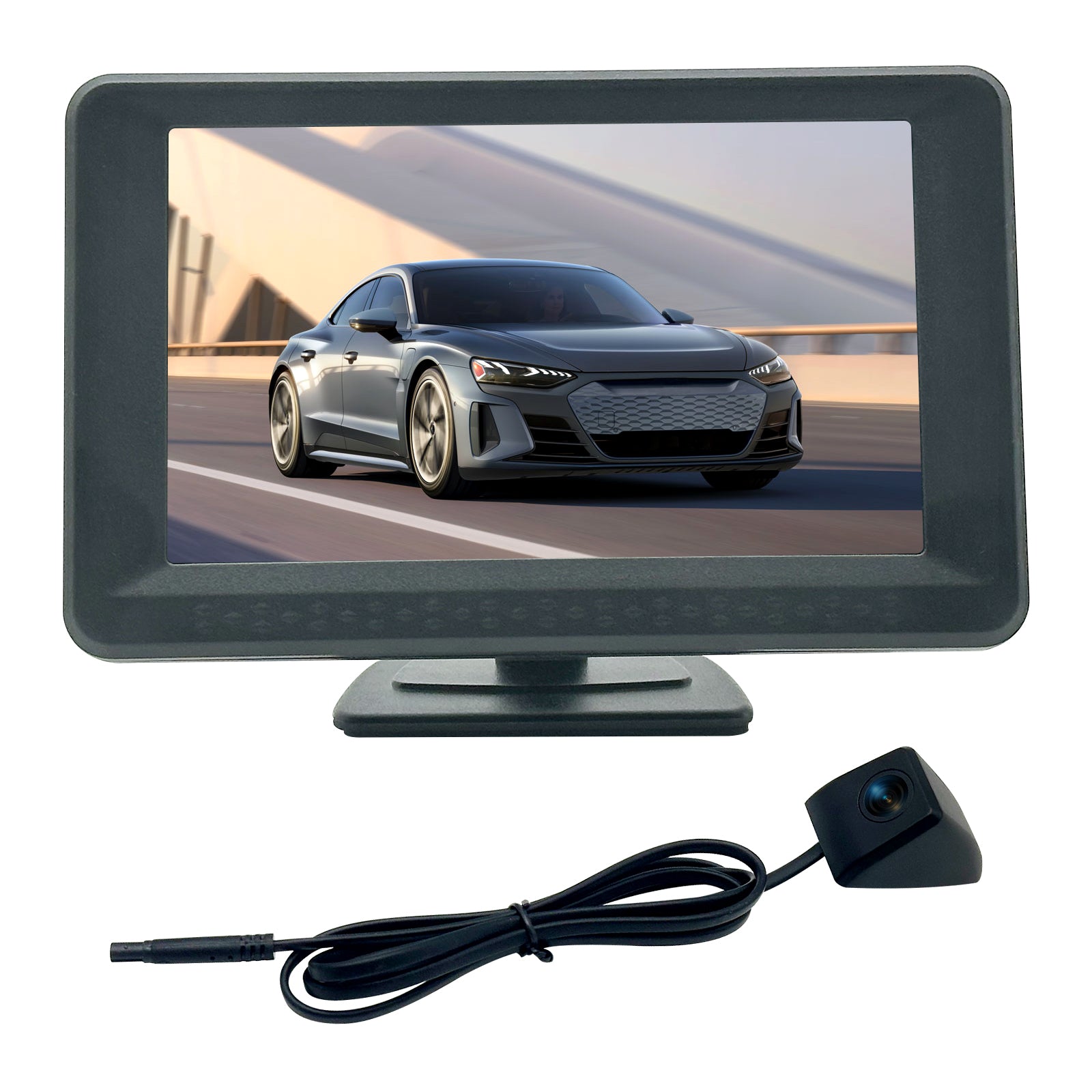 car Blind Spot Camera with 5inch display Monitor system, HD 1080P Monitor Side View Camera system, Door Tape Mounted Blind Spot Cam