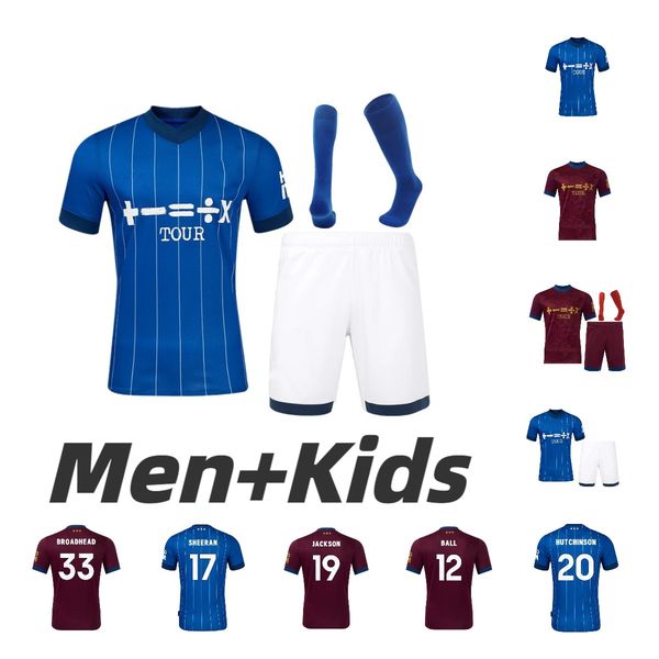 24-25 CHAPLIN Ipswich Town Soccer Jerseys LADAPO HARNESS BURNS 2024 2025 BROADHEAD HIRST JACKSON TAYLOR Home Away 3rd Football Shirts Men Ki