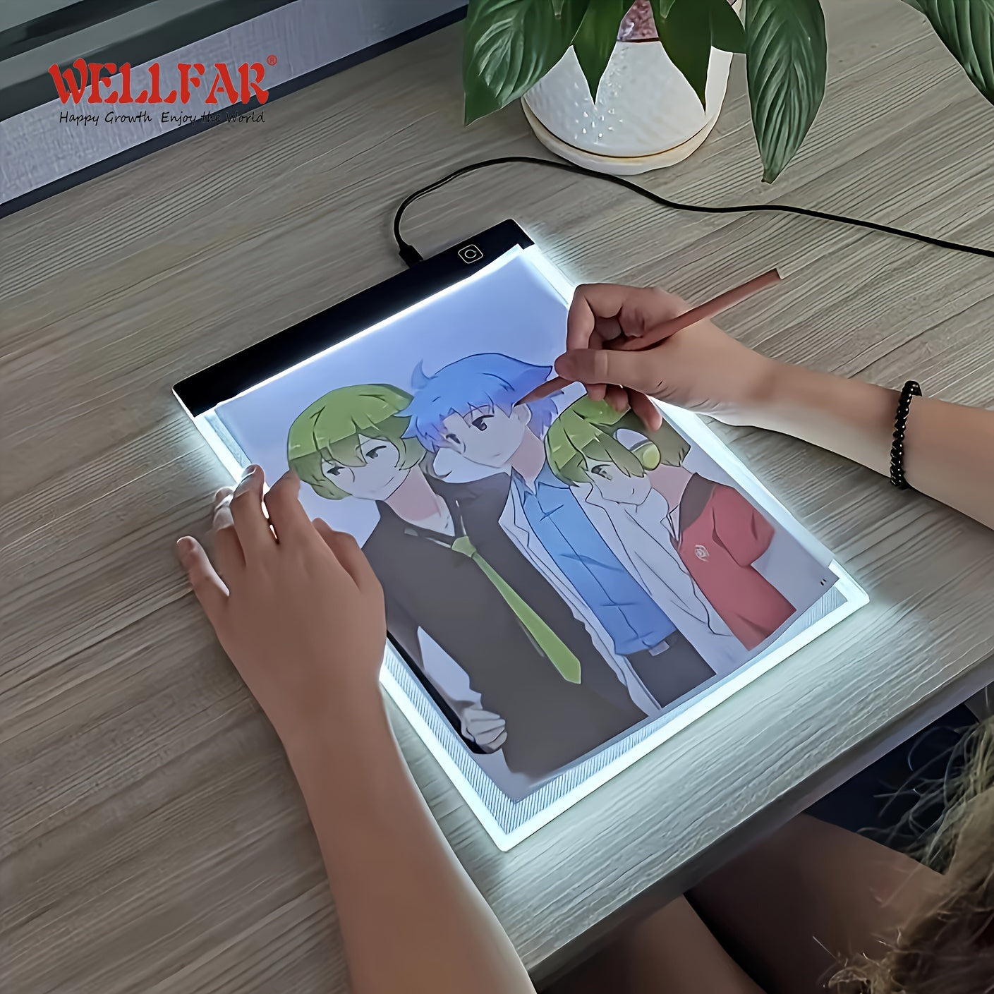 TEMU A5 Led Drawing Light Board - 3-level Dimmable Drawing Board, Hand-made Learning Tablet, Copy Board, Tracking Board, Drawing Board, Light Pad,
