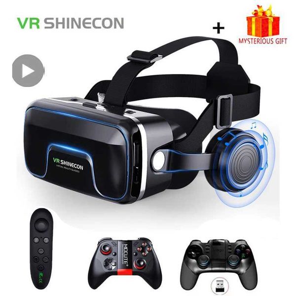 VR-AR Devices VR Shinecon 10.0 Casque Helmet 3D Glasses Virtual Reality Headphones Smartphone Goggles Video Game Viar Binoculars z250211