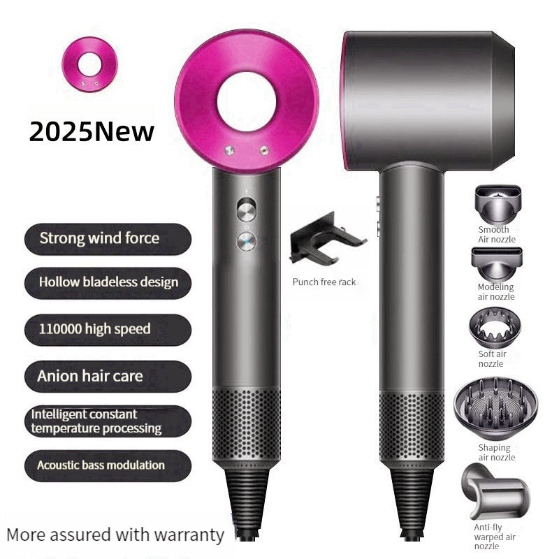 Constant temperature hair dryer negative ion professional salon fast blowing, powerful travel home with cold air hammer constant temperature care ha