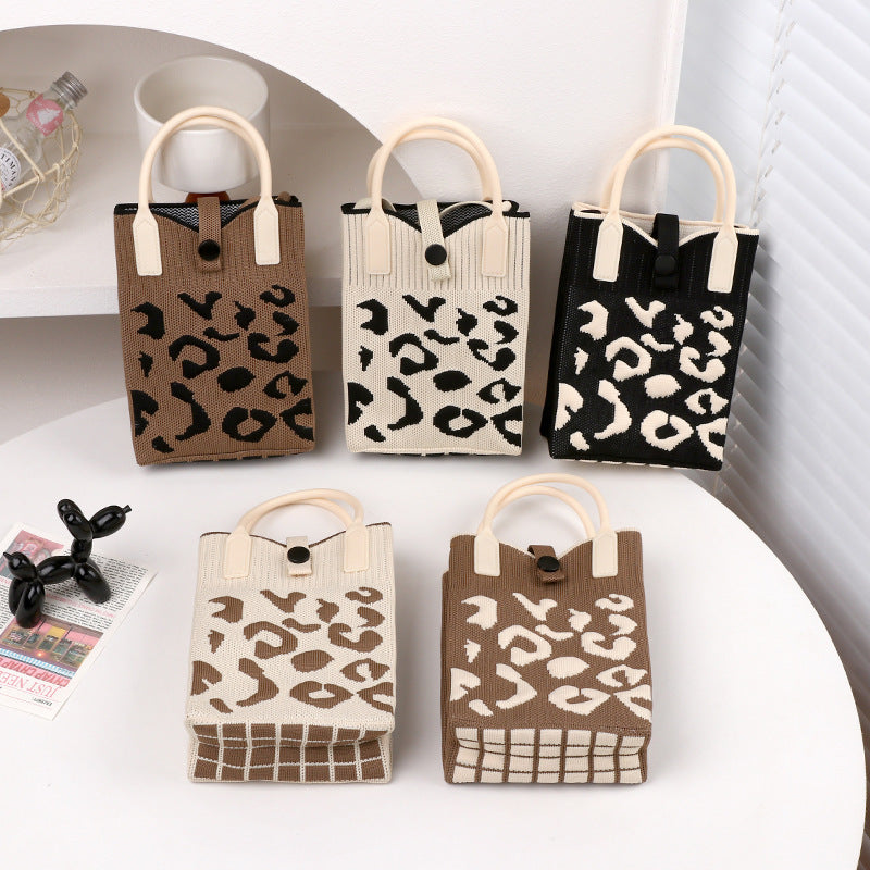 F131-Mirror quality trendy Korean style fashion hand-held niche one-shoulder crossbody mobile phone bag with adjustable shoulder strap