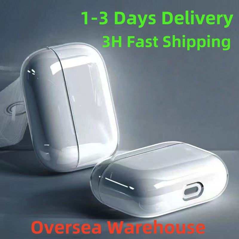 USA EUro Warehouse For Apple AirPods Pro 2 3 4 Headphone Accessories Silicone Protective ANC Noise Cancellation Headphone Pro Max 2 Headphone Case