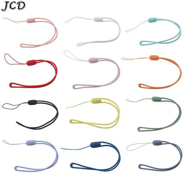 Cell Straps Charms JCD 1Pieces Silicone Strap Portable Hand Wrist Lanyard Chain For iPhone Samsung Universal Phone Anti-Lost Ropes J241108