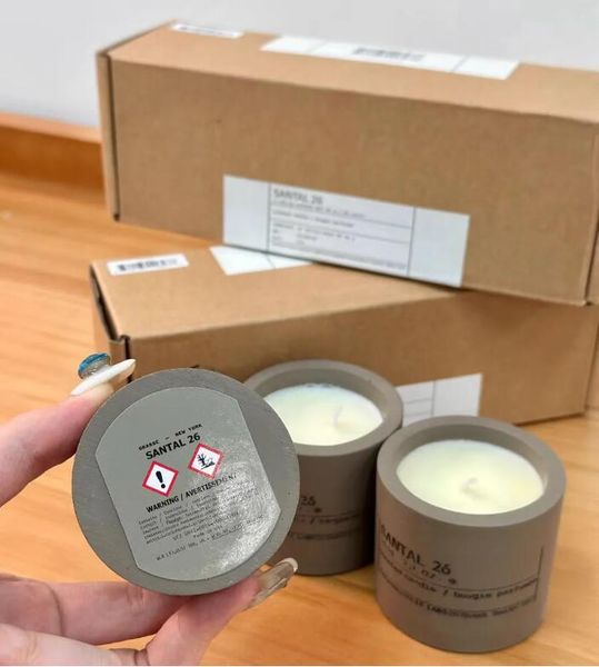Scented Candle Scented Candle Santal 26 Candles 595g 3pcs Perfumed Bougie Candle Kit Long Smell Fragrance Deodorant Incense Solid Perfume Wa