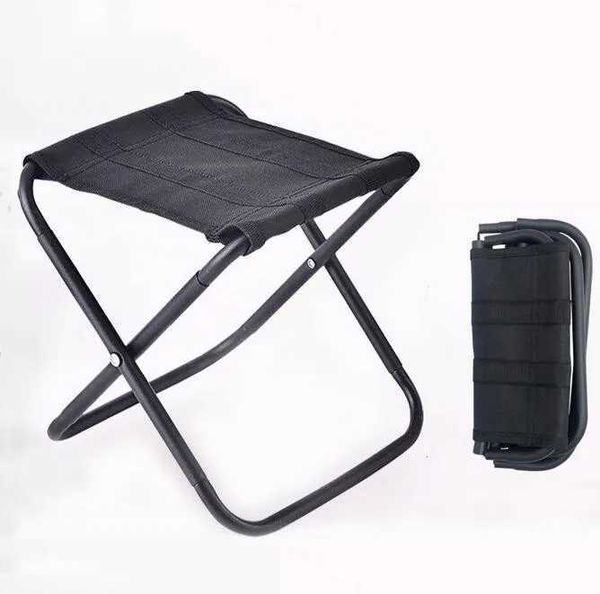 Camp Furniture Lightweight and durable outdoor folding chair with pockets aluminum footstool fishing camping H241121