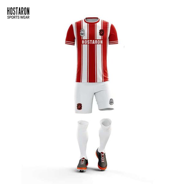 HOSTARON Sublimation Shirts Thailand Custom Uniformes De Futbol Breathable Retro Football Uniforms Team Soccer Wear