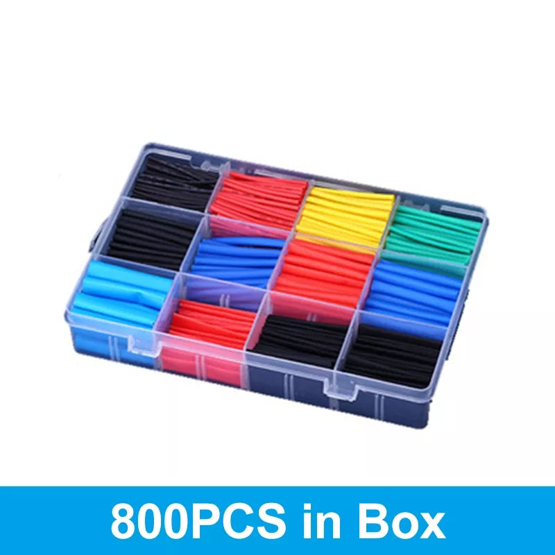 TEMU Umlife Weatherproof Heat Shrinkable Sleeving Tubing, Insulation Sleeving Thermal Casing Car Electrical Cable Wrapped Shrinking Tube Kits