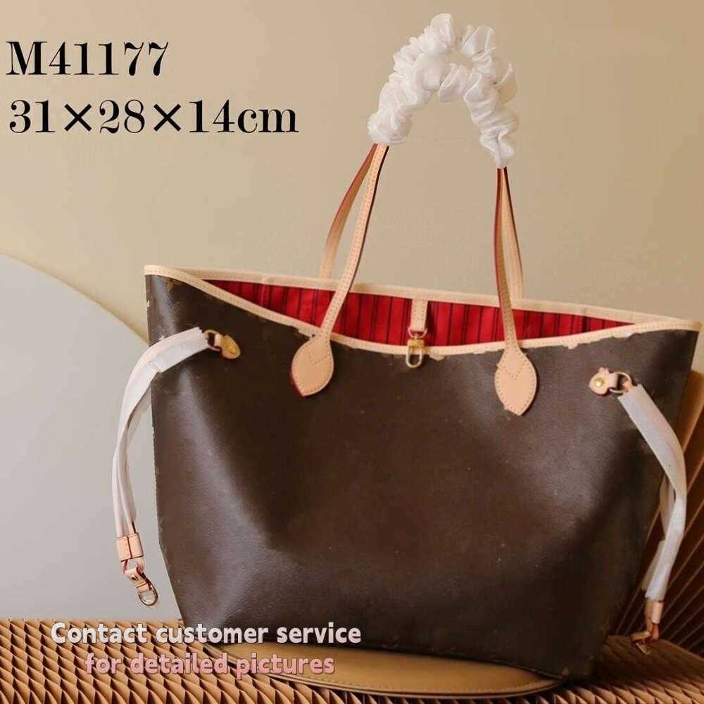 Designer Bag Never Fulls Bag Tote Bag Designer Shoulder Bag Neverful MM Leather Womens Large Luxury Handbag With Mini Purse Classic Flower Checked B