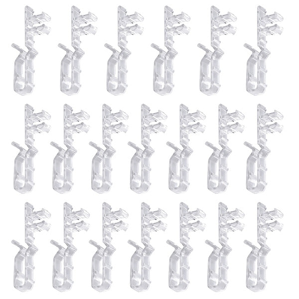 20Pcs PC Plastic Curtain Overlay Clips