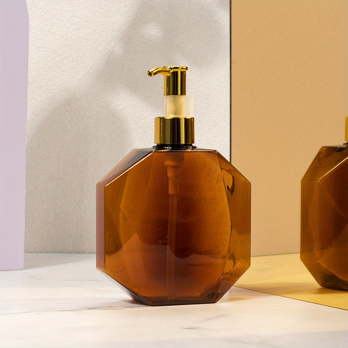 TEMU 1pc Plastic Bottles With Pump Dispenser, 10oz-300ml Leak Proof Empty Refillable Lotion Container For Body Wash, Moisturizer, Face Cream, Liquid