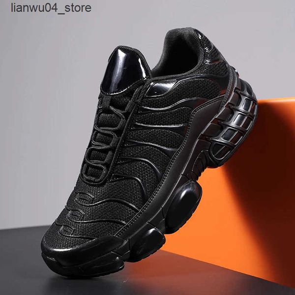 Casual Shoes Men Running Shoes Mesh Breathable Design Comfortable Tennis Shoes Big Size Outdoor Sports Lace-up Sneakers Man H250118