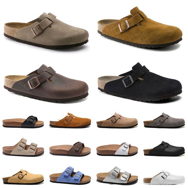 With Box 2025 HotSale Designer Men Women Buckle Slippers Birkinstocksandals Clog Cork Loafers Dhgate Boston Flip Flop Trainers Slides Sandal