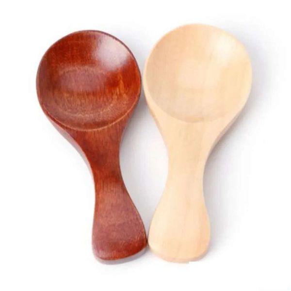 Tea Mini Wooden Spoons Spoon Natural Milk Baby Feeding Dinnerware Honey Coffee Connt Salt Sugar Drop Delivery Home Garden Kitchen Di Dhdwx