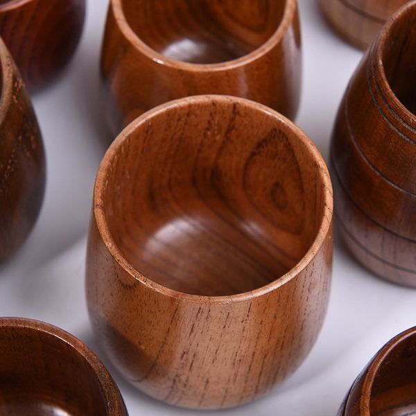 Wooden Big Belly Cups Handmade Natural Spruce Wood Cups Beer Tea Coffee Milk Water Cup Kitchen Bar Drinkware Dropshipping