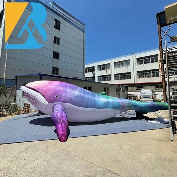 Bespoke Aquarium Decoration Giant Inflatable Whale for Events Stage Design