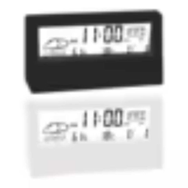 Hot mix clock weather display electronic alarm bedside table small tabletop clock transparent large Y250111