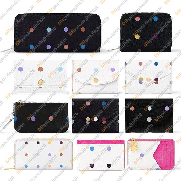 Ladies Fashion Designer Luxury Multicolour Wallet Key Pouch Coin Purse Credit Card Holder TOP Mirro Quality M14155 M14092 M13664 M13399 M141