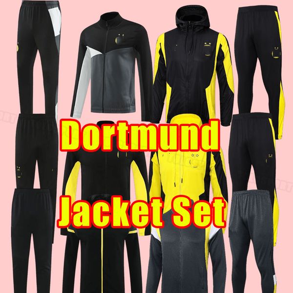 Jacket Set REUS 24-25 dortmund soccer tracksuits 2024 2025 BELLINGHAM REYNA BRANDT EMRE CAN HALLER Guerreiro HAZARD HUMMELS tracksuit Long t