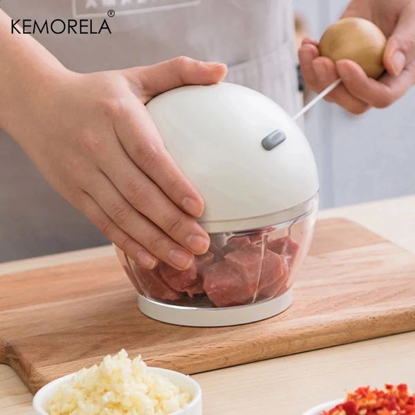 1PCS Multifunctional Garlic Press Manual Food Rope Processor Vegetable Chopper Meat Slicer Hand Mincer Kitchen Tool 241223