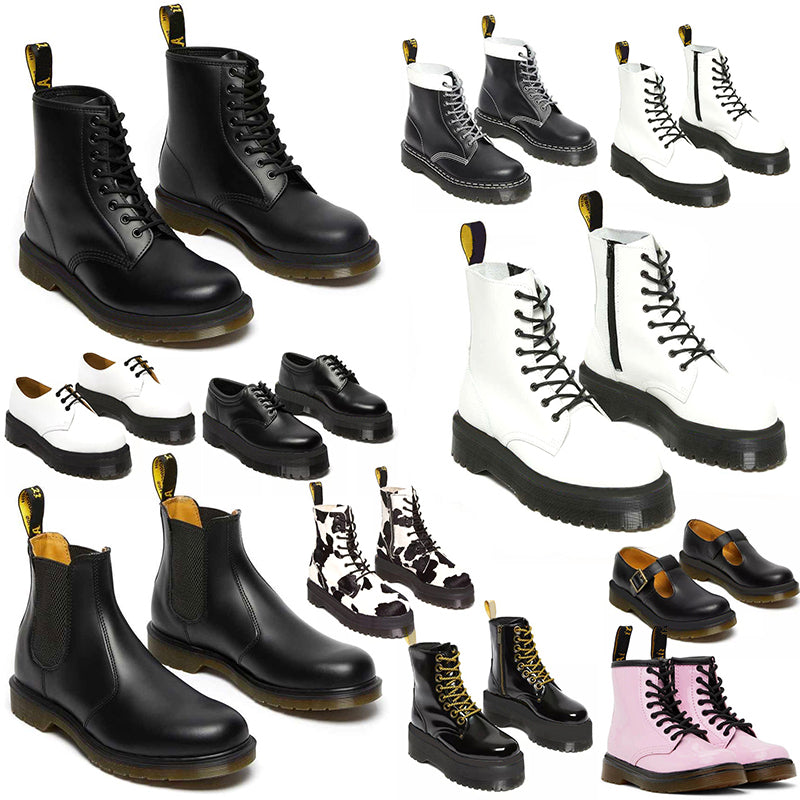 free shipping designer boots sandals shoes doc martins black leather white mens womens booties sneakers winter knee Ankle high snow platform boot