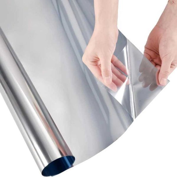 Window Privacy Film One Way Daytime Privacy Static Cling Sun Blocking Anti UV Reflective Mirror Window Tint for Home and Office Y240812