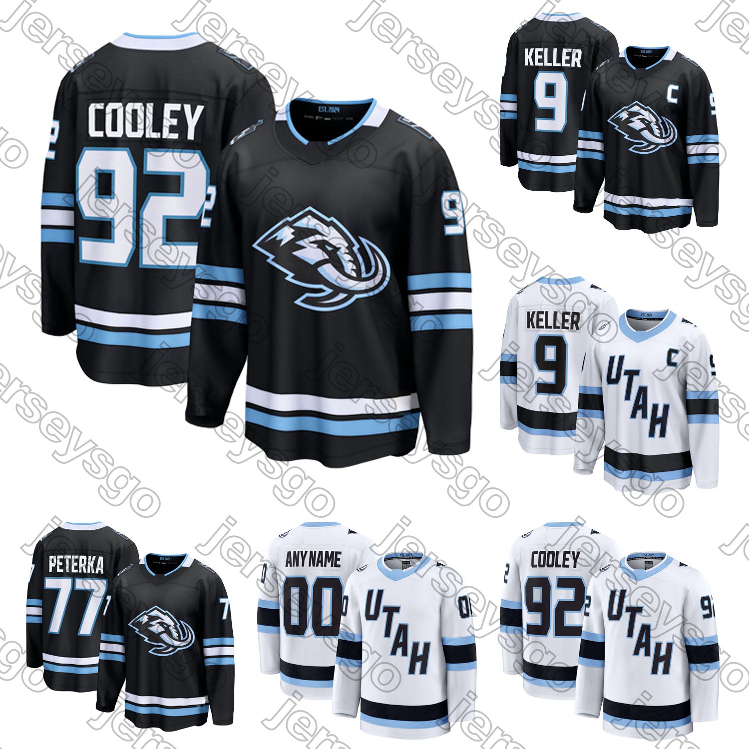 Clayton Keller hockey jersey Utah Mammoth Logan Cooley JJ Peterka Lawson Crouse Nick Schmaltz Dylan Guenther Ian Cole Nate Schmidt Olli Maatta Brand