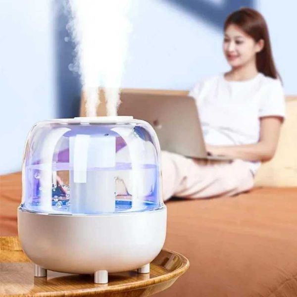 4L large capacity air humidifier suitable for bedrooms portable USB home use with night light air purifier fragrance diffuser Y241012