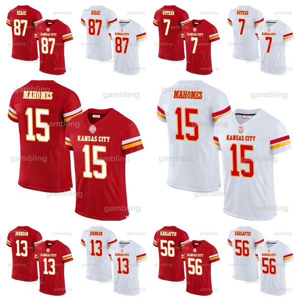 2024 Men-Youth-Women Football Jersey Mahomes Travis Harrison Butker Rashee Chris Jones Nick Bolton Isiah Pacheco Trent McDuffie Xavier
