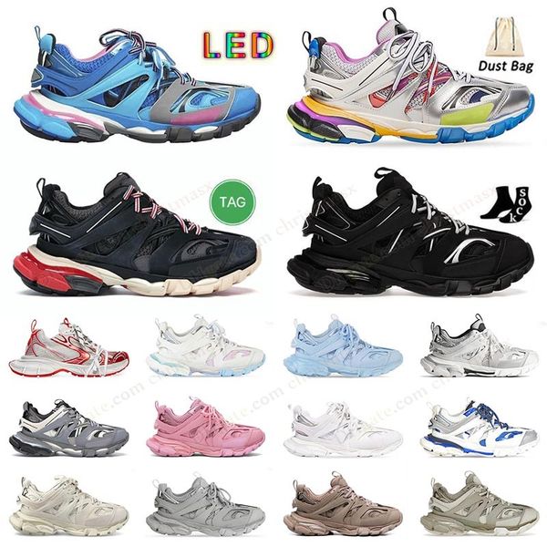 Auxtice LED Track 3.0 Purple Track Runner LED Trainers Shoes casuais Tess.S.Gomma rastreia 3 homens originais de alta qualidade tênis dhgate