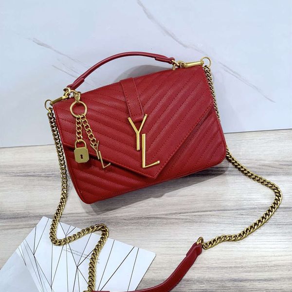 Classic Luxury Brand Diagonal Stripe Quilted Shoulder Bag Fashion Designer Handbag Tote Premium Leather Women Evening Dress Crossbody Bag Co