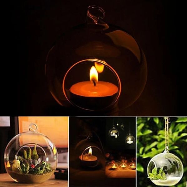 Hanging Terrarium Globe Holder Tealight Globes Air Led Vase Hydroponics Tillandsia Succulent Planter Terrariums Hoder Container