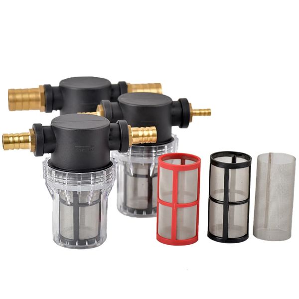 Watering Equipments 40-200 Mesh Filter 1-2&quot; Thread Garden Watering Hose Filter Aquarium Fish Tank Pagoda Copper Joint Water Pump Strain
