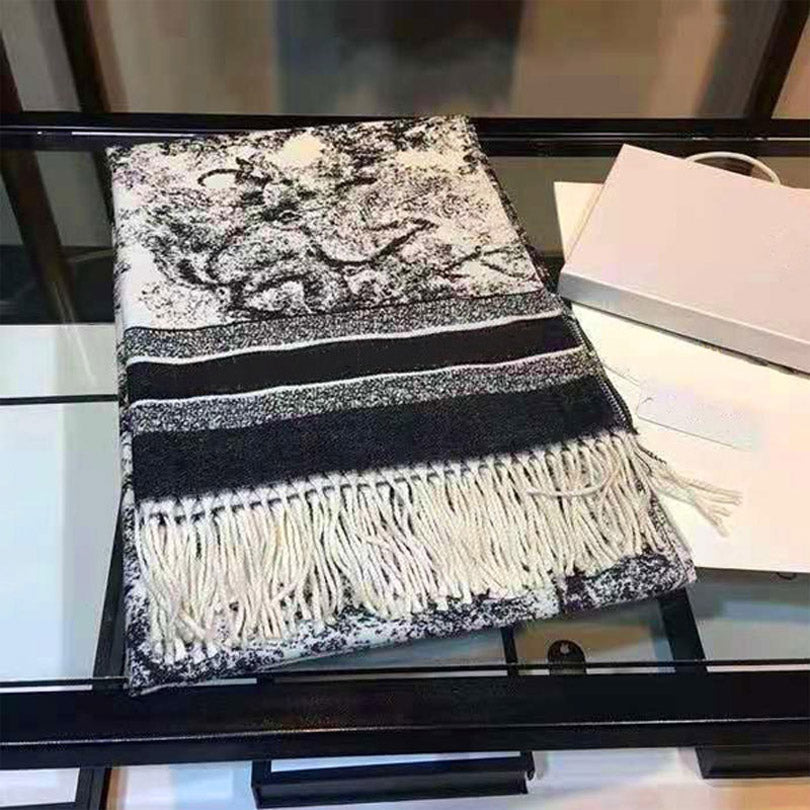 Scarf designers scarf for women echarpe cashmere winter wool pashmina animal print daily outfit classic foulard sjaal schal shawl men wraps designer