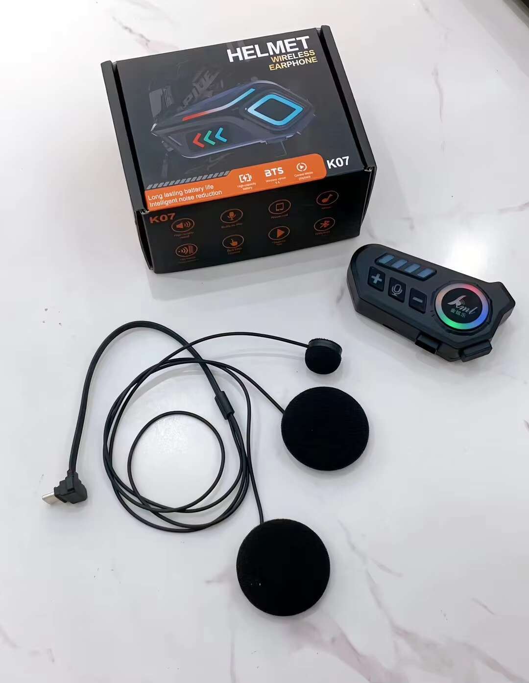 K07 Earphone Helmet nical Cool Headphones Transparent Mini Wireless Headset Student Portable TWS