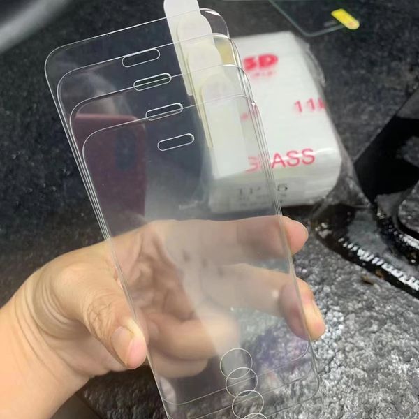 Screen Protector For iPhone 16 Pro Max 15 Plus 14 13 Mini 12 11 XS XR X 8 7 SE A++ 3D Tempered Glass 11H 0.4MM Shield Film Explosion Curved