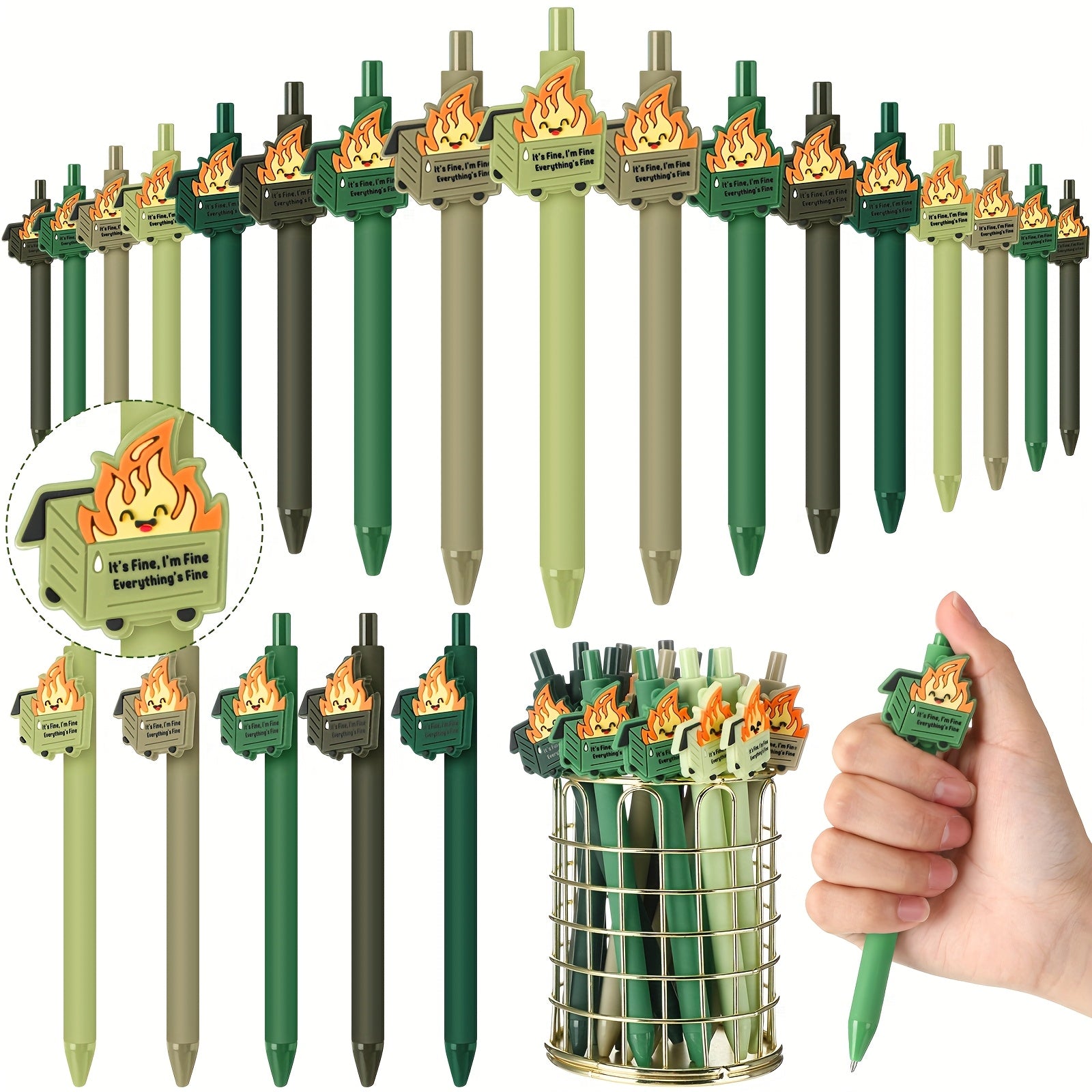 TEMU 30pcs Gifts Funny Ballpoint Pens Emotional Appreciation Support Pens Coworkers Staff Christmas