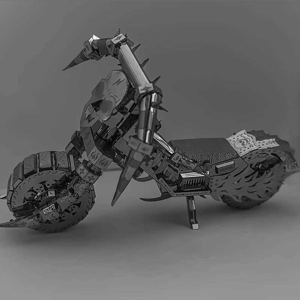 Ghost Rider 3D Metal Puzzle Diy Modelo Building Kit ADT Toys Birthday GiftT250118