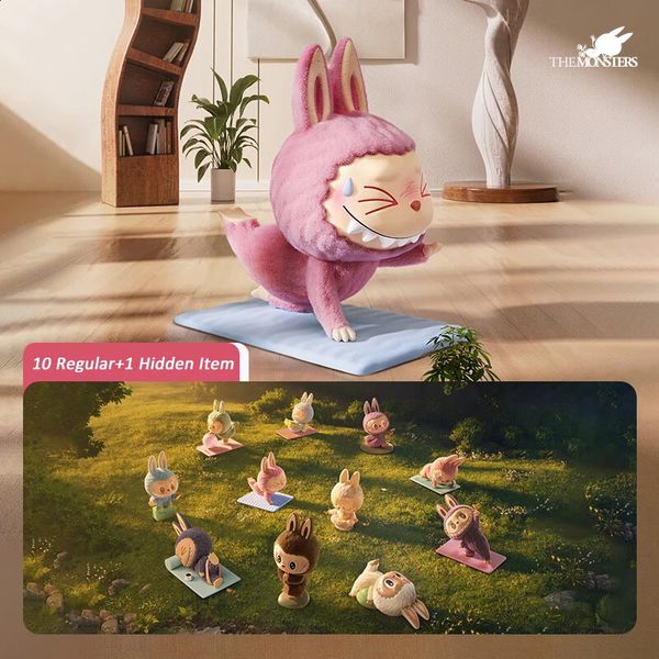Dolls Original The Monsters Laziness Yoga Series Mystery Box 1PC10PCS Blind Box Action Figure Cute Toy For Kids Girls Gifts 240919 S2527