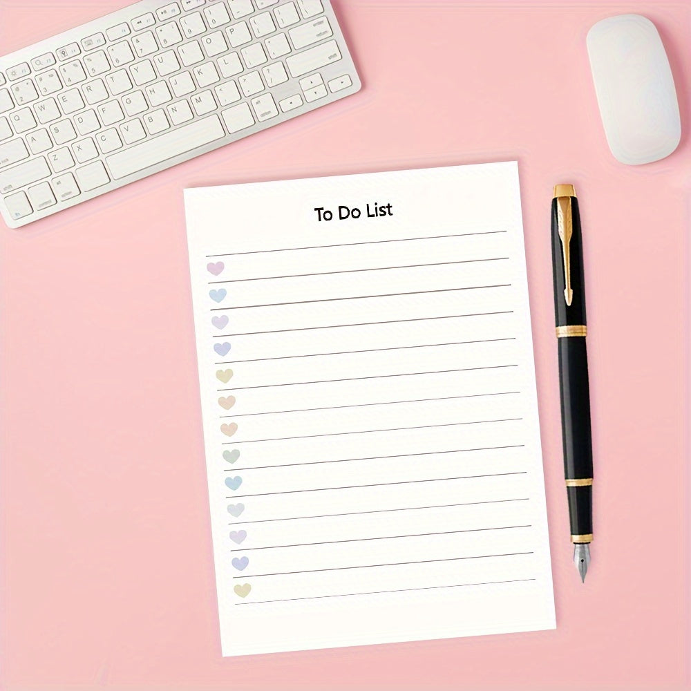 TEMU 1pc 50-sheet To-do List Notepad - Daily Planner Notebook With Color-coded , 5.5x3.9 Inch Tear-off Pages, Portable Task Organizer For Office,,