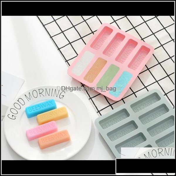 Baking Moulds Mods Bakeware Kitchen Dining Home Garden Drop Delivery 2021 Creative 8 Even Beeswax Gold Bar Chocolate Cake Diy Baki Otpja