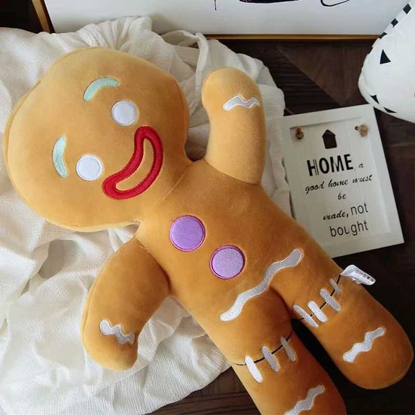 Gingerbread man Plush Toy Biscuit Peluche Stuffed Cookie Soft Doll Room Decoration Birthday Gifts Y240731