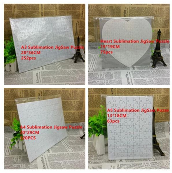 Sublimation pearl light pager puzzles heart love shape puzzle hot transfer printing blank consumables child toys gifts DHL ship G0529