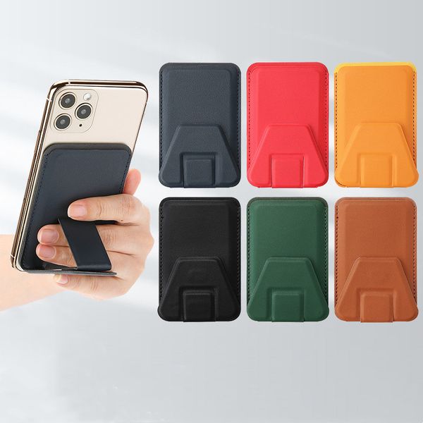 Elegant Magnetic Flip Case for Apple iPhone 12-13 Pro-14-16 and Samsung Smartphones Features a Protective Card Holder Design