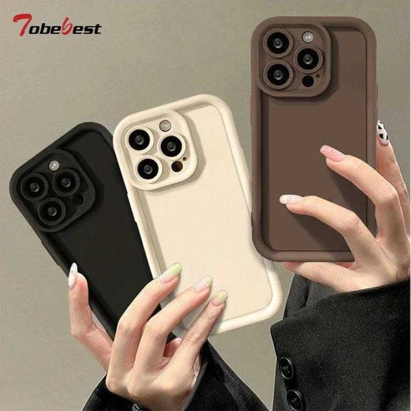 Silicone Case for iPhone 15 14 12 11 Pro XS Max Mini XR X 8 7 6 6S Plus SE Soft Camera Lens with Screen Protector M240902
