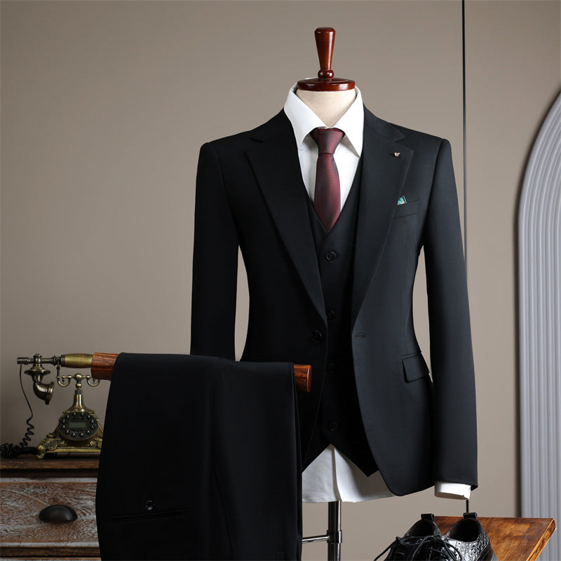 K627 Slim Fit Men&#039;s Wedding Suit - Elegant Groom Attire for Business & Formal Occasions